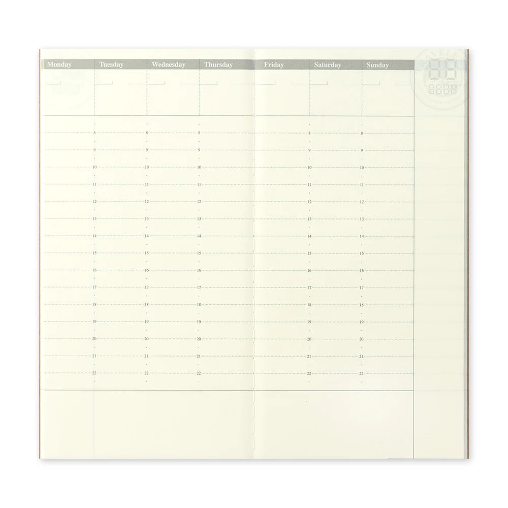 Traveler´s Company - 018. Free Diary Week - Vertical
