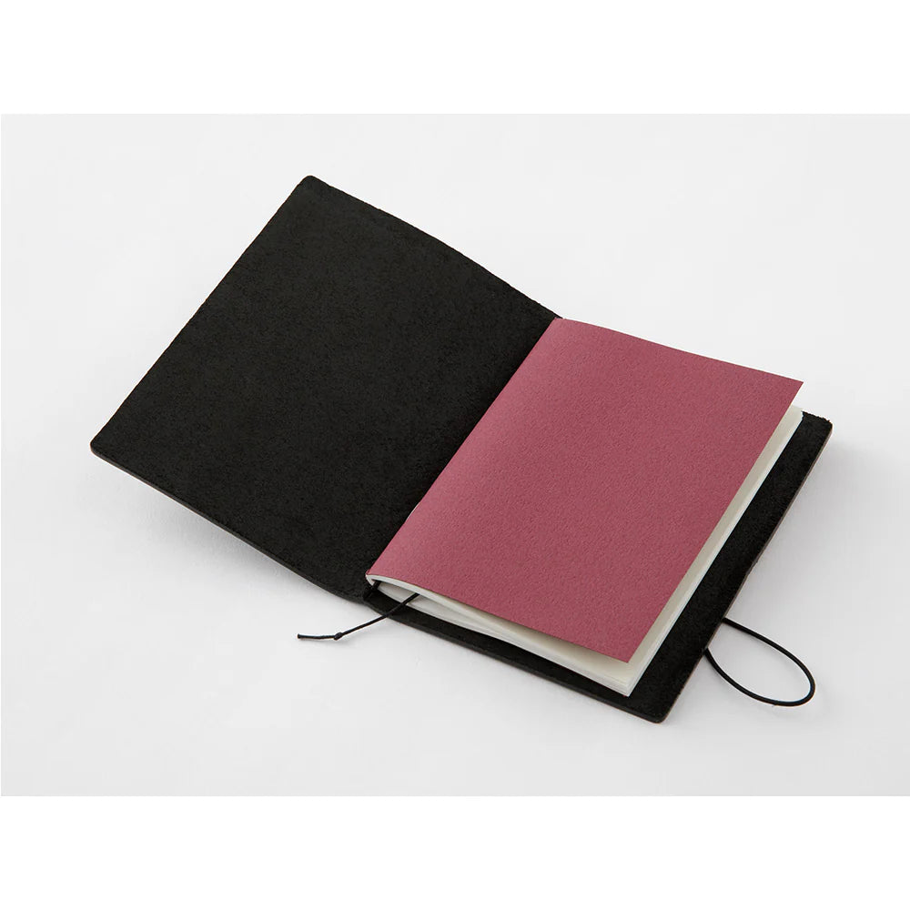 Traveler´s Company - Notebook Black Passport Size(læderomslag)