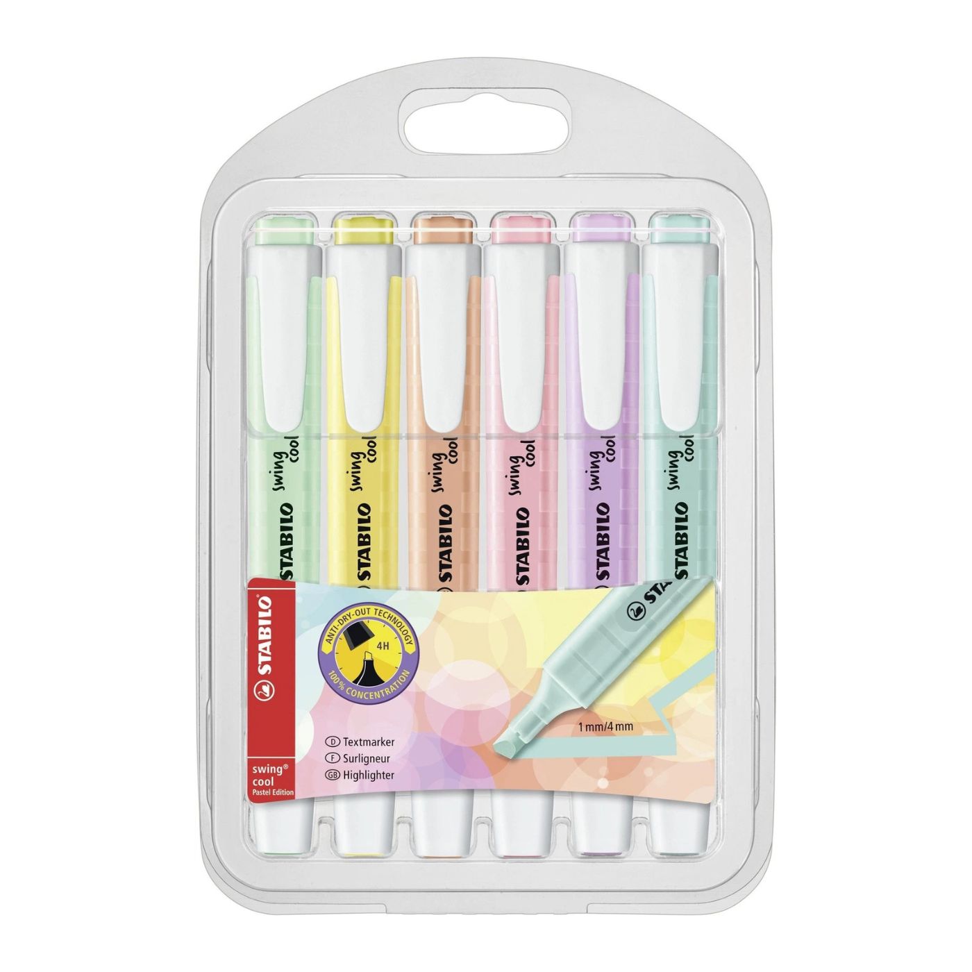 Stabilo Swing Cool Pastel Overstregning 6 stk