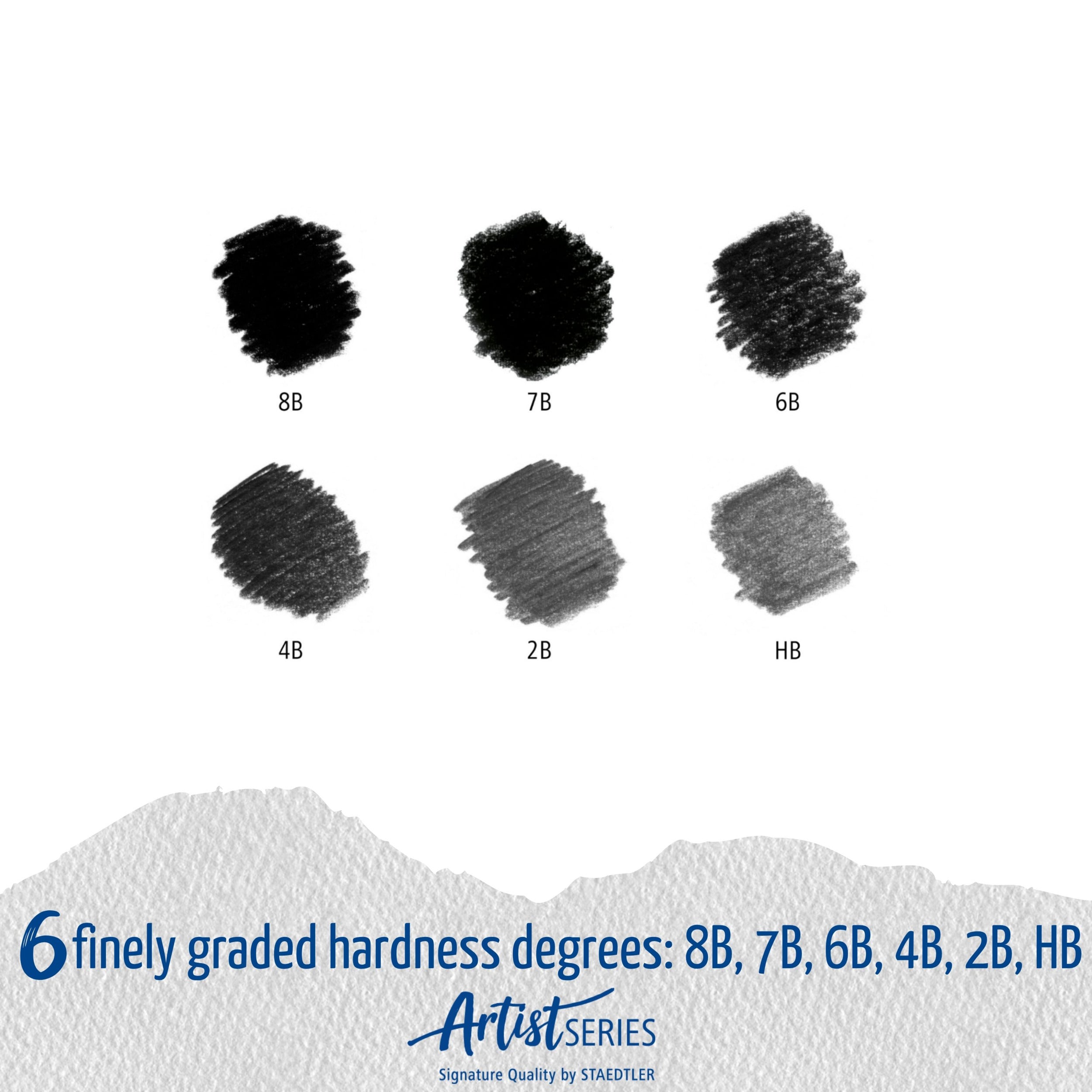 Staedtler Mars lumograph Black sæt med 6 stk