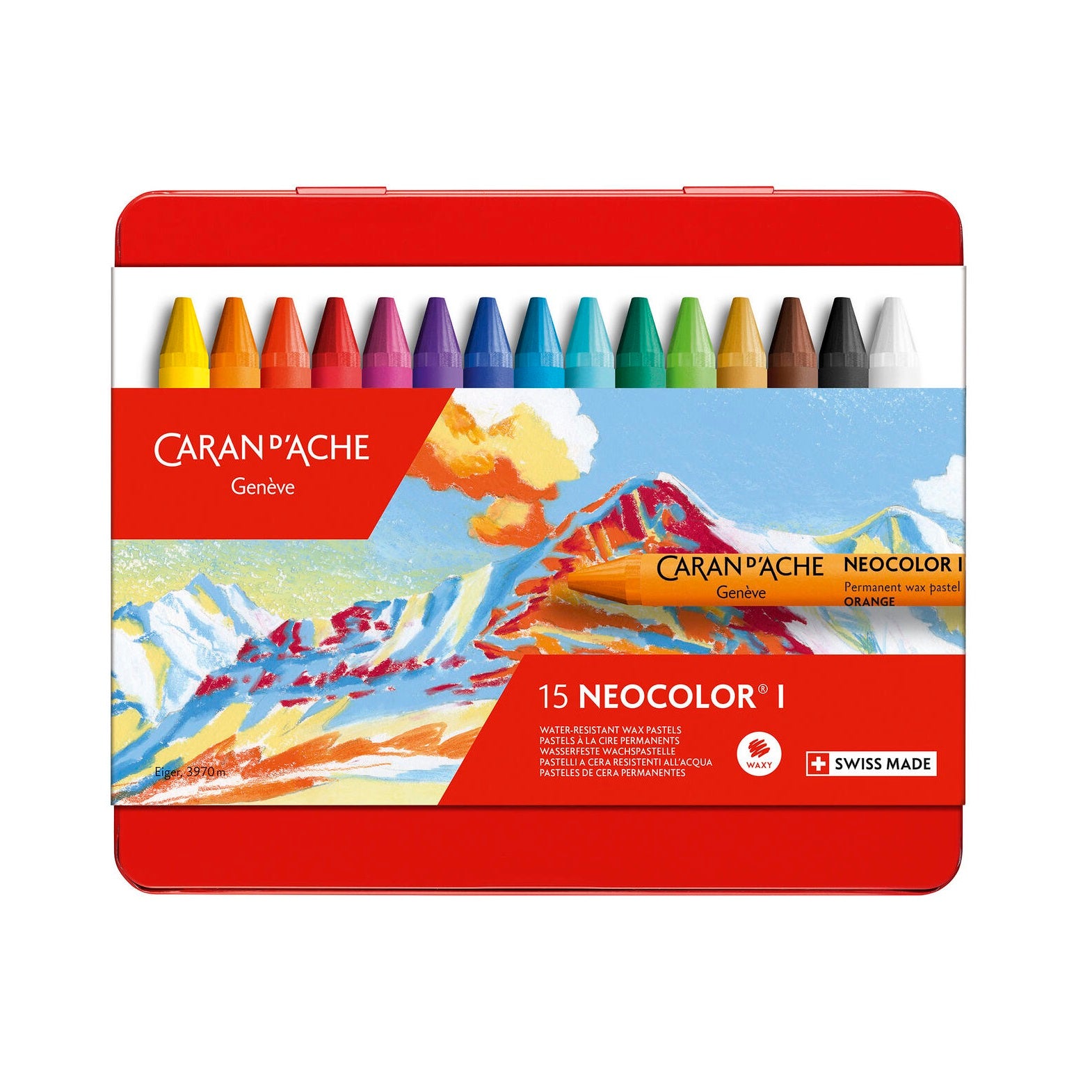 Caran D Ache Neocolor I Sæt 15 stk.