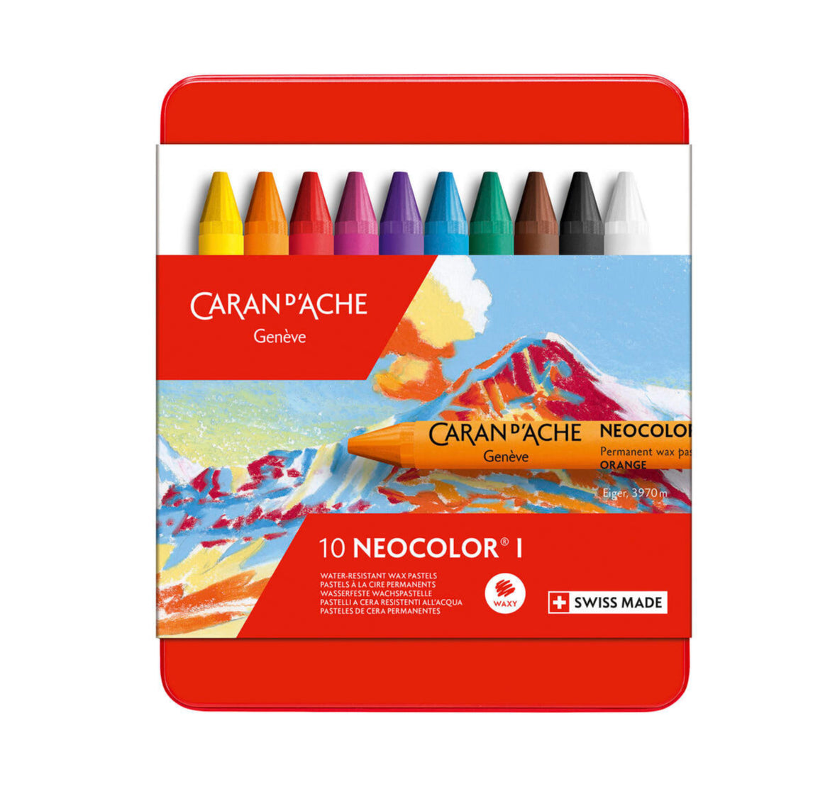 Caran D Ache Neocolor I Sæt 10 stk