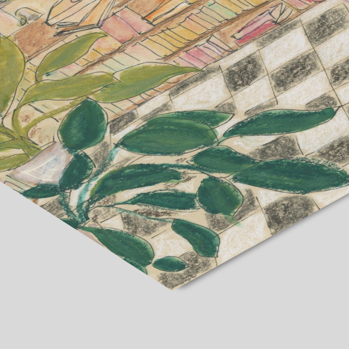 Antique Parisian Book Store Cat 40 x 50 cm