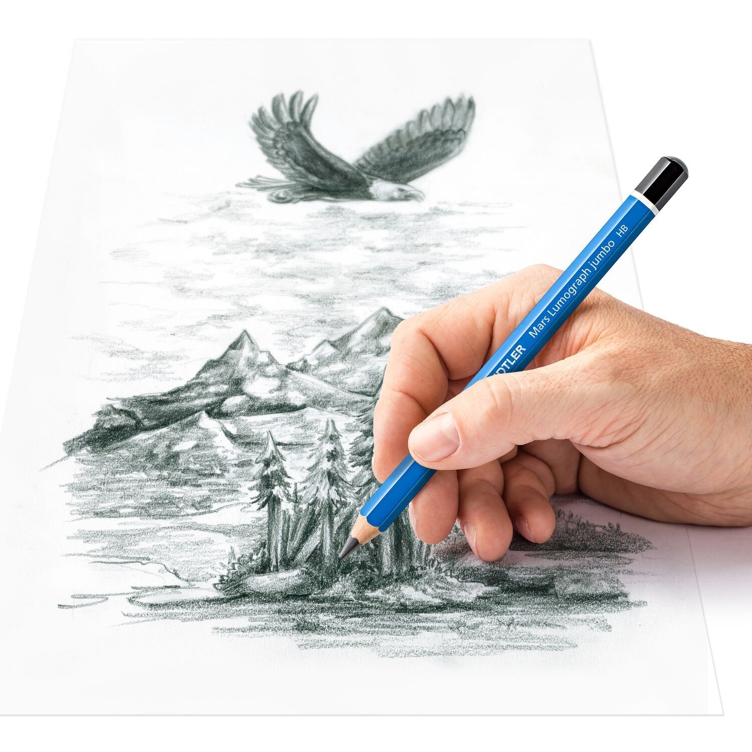 Staedtler Mars Lumograph Jumbo blyant sæt 5 stk.