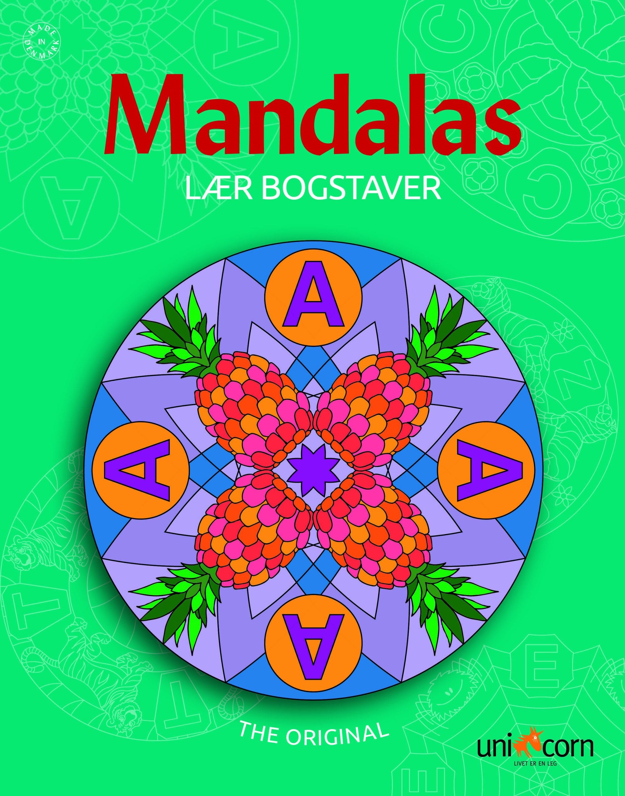 Mandalas Lär dig med bokstäver