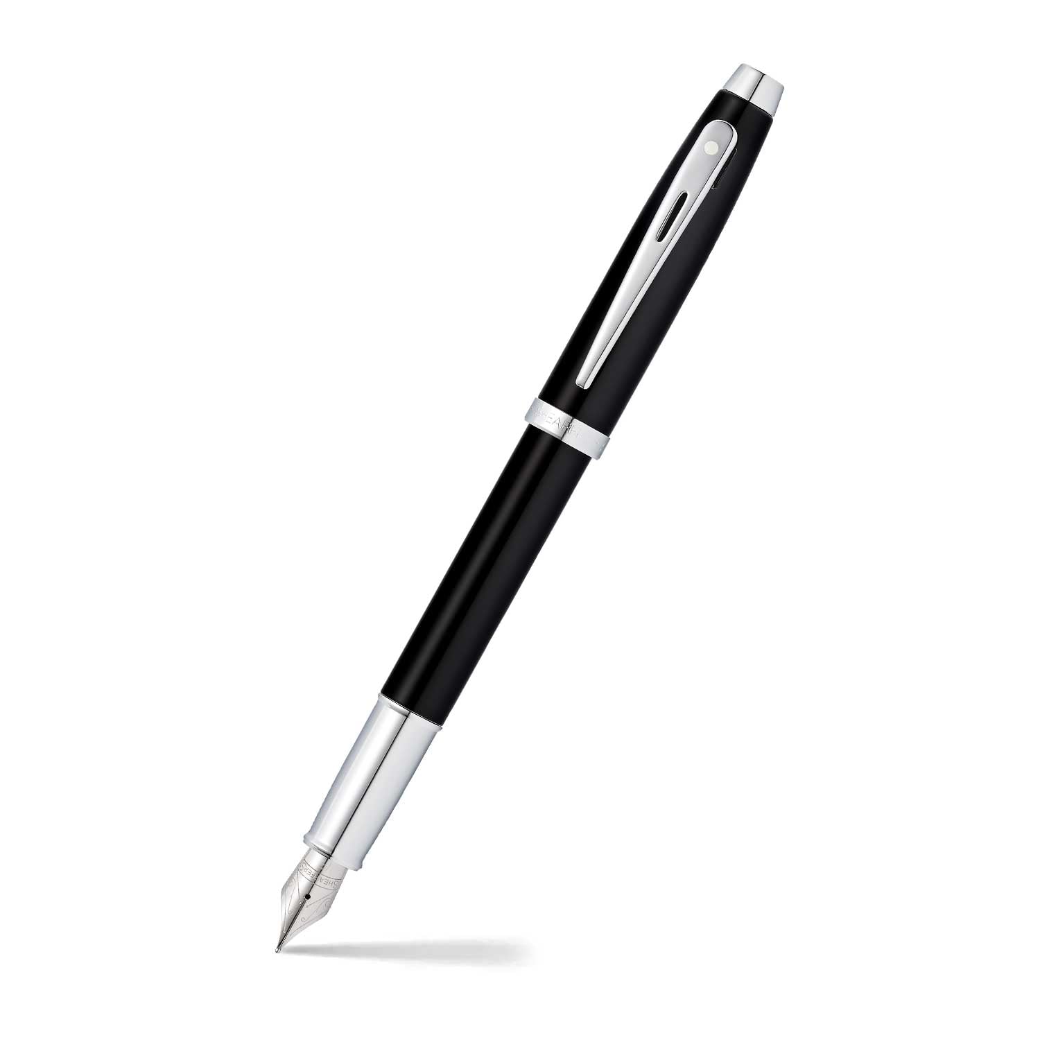 Sheaffer 100 Mat sort med kromdetaljer