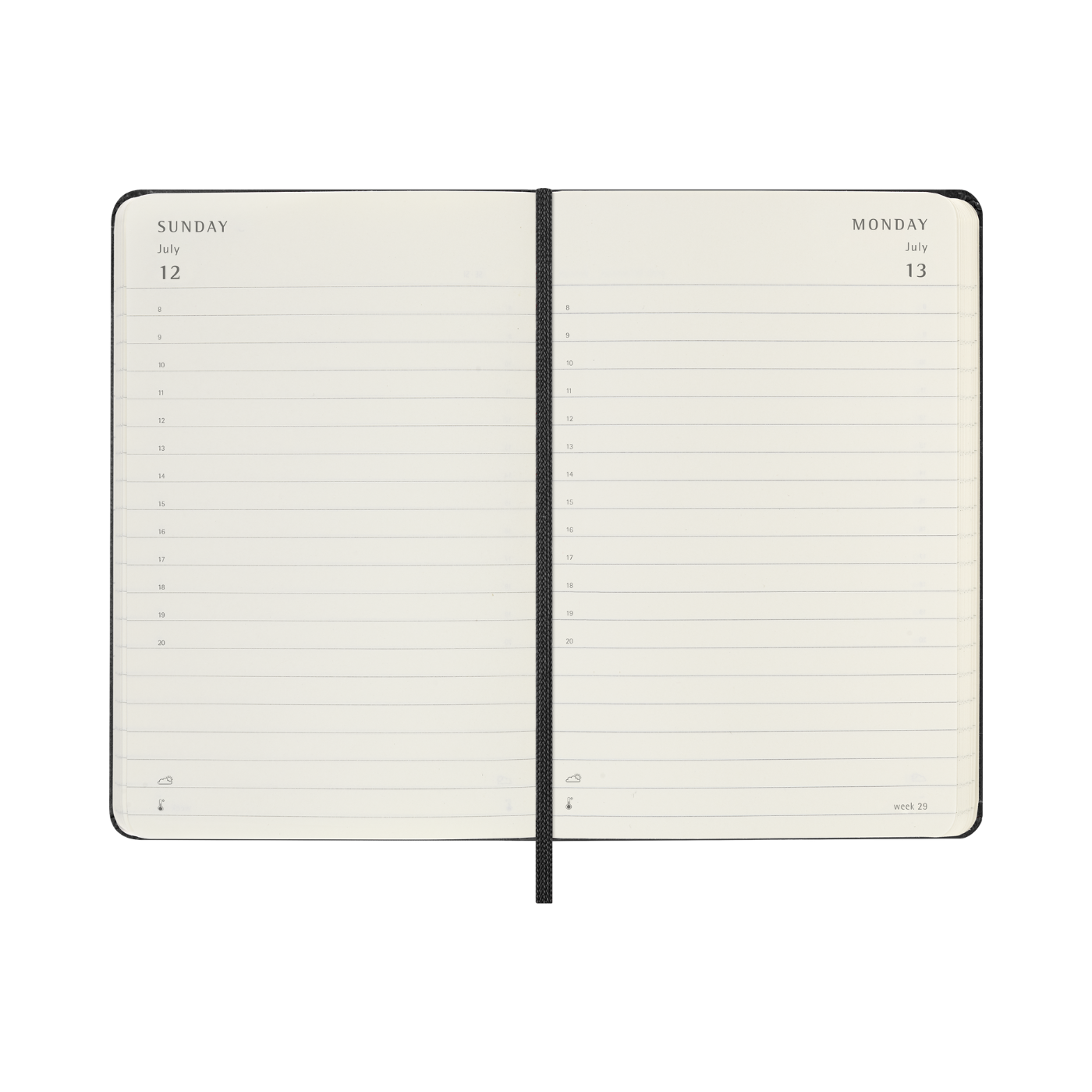 Moleskine Kalender Hard 12M Daily Pocket Sort 2026