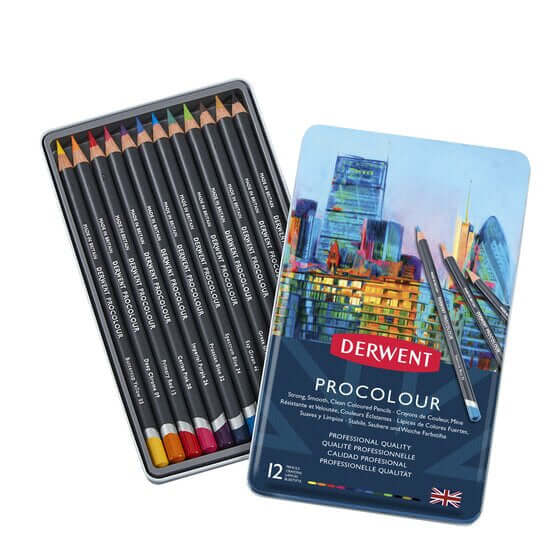 Derwent Farveblyanter 12 stk Derwent Procolour sæt