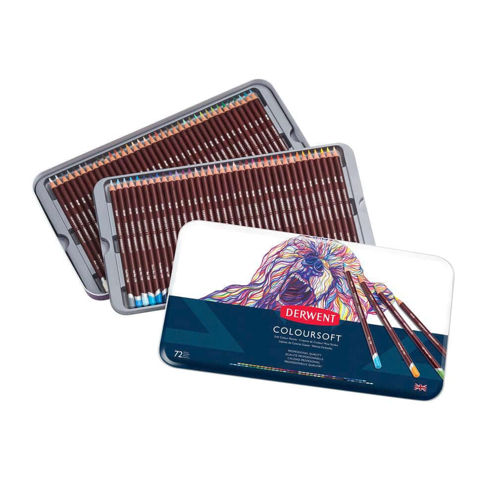 Derwent Farveblyanter 72 stk Derwent Coloursoft sæt