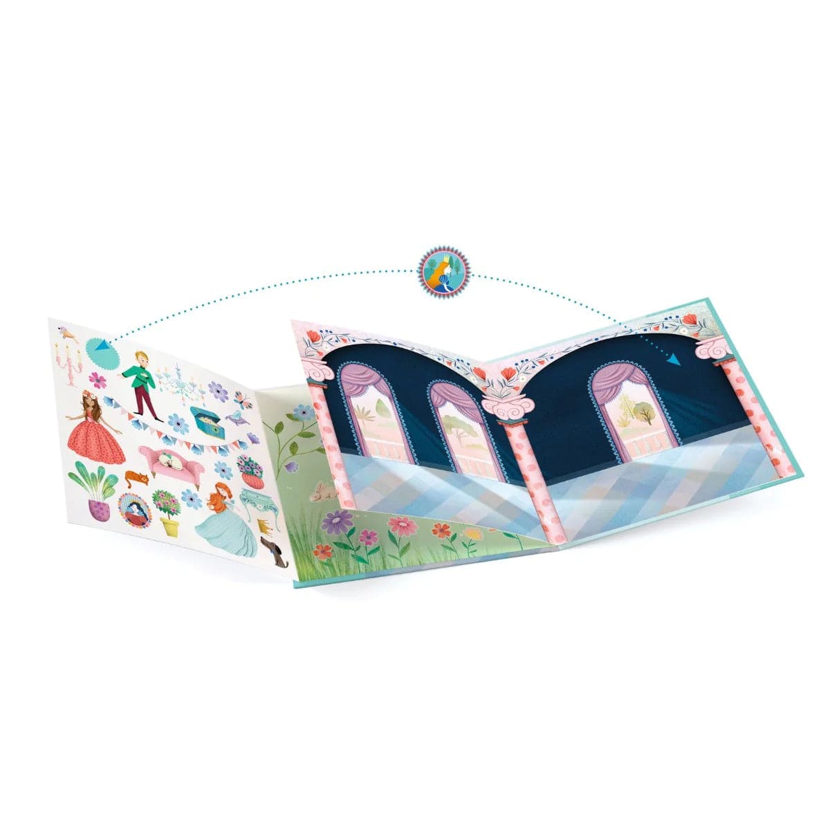 Djeco Djeco Sticker Historie - Livet på Slottet