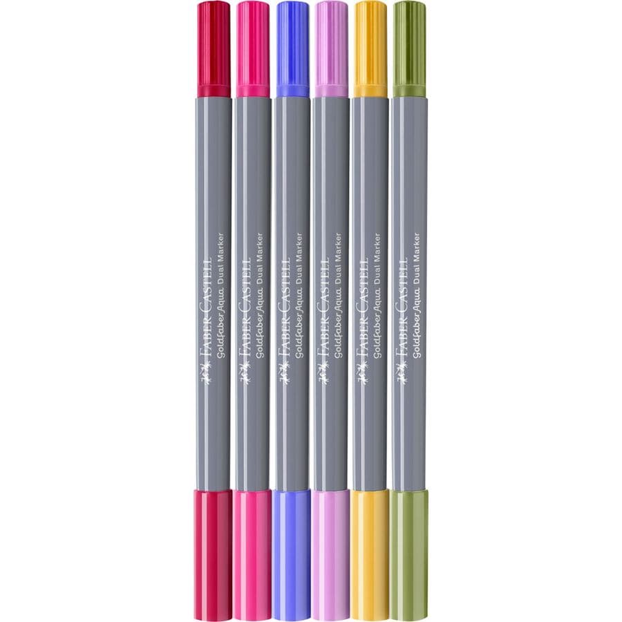 Faber-Castell Faber-Castell Goldfaber Aqua Dual markers Flower 6 ass
