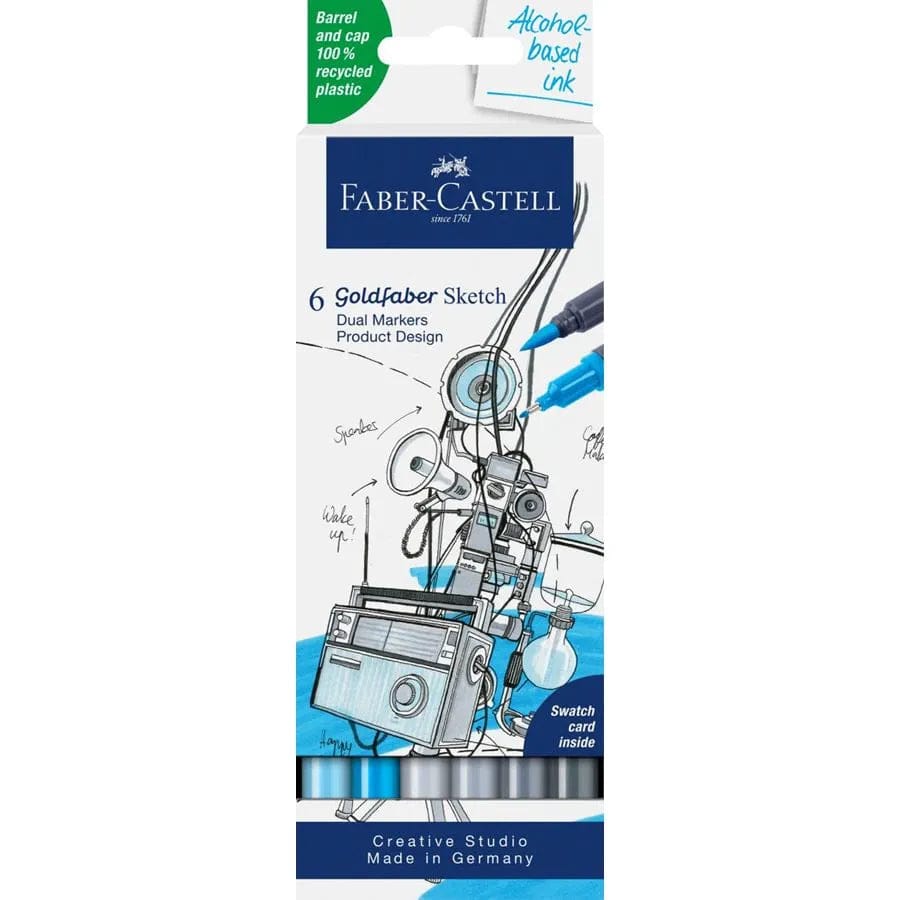 Faber-Castell Faber-Castell Sketch marker Goldfaber Product Design 6 ass