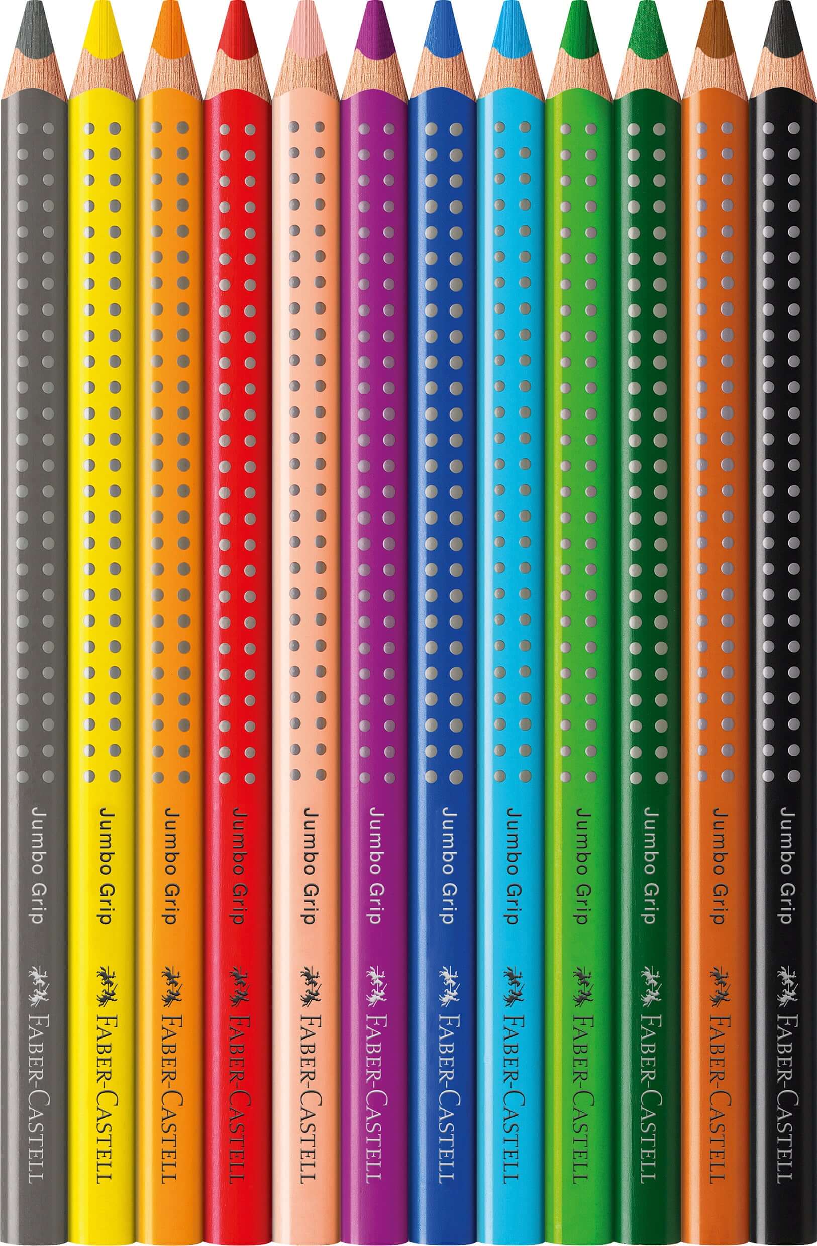Faber-Castell Farveblyanter Jumbo Grip akvarelblyanter - 12 farver