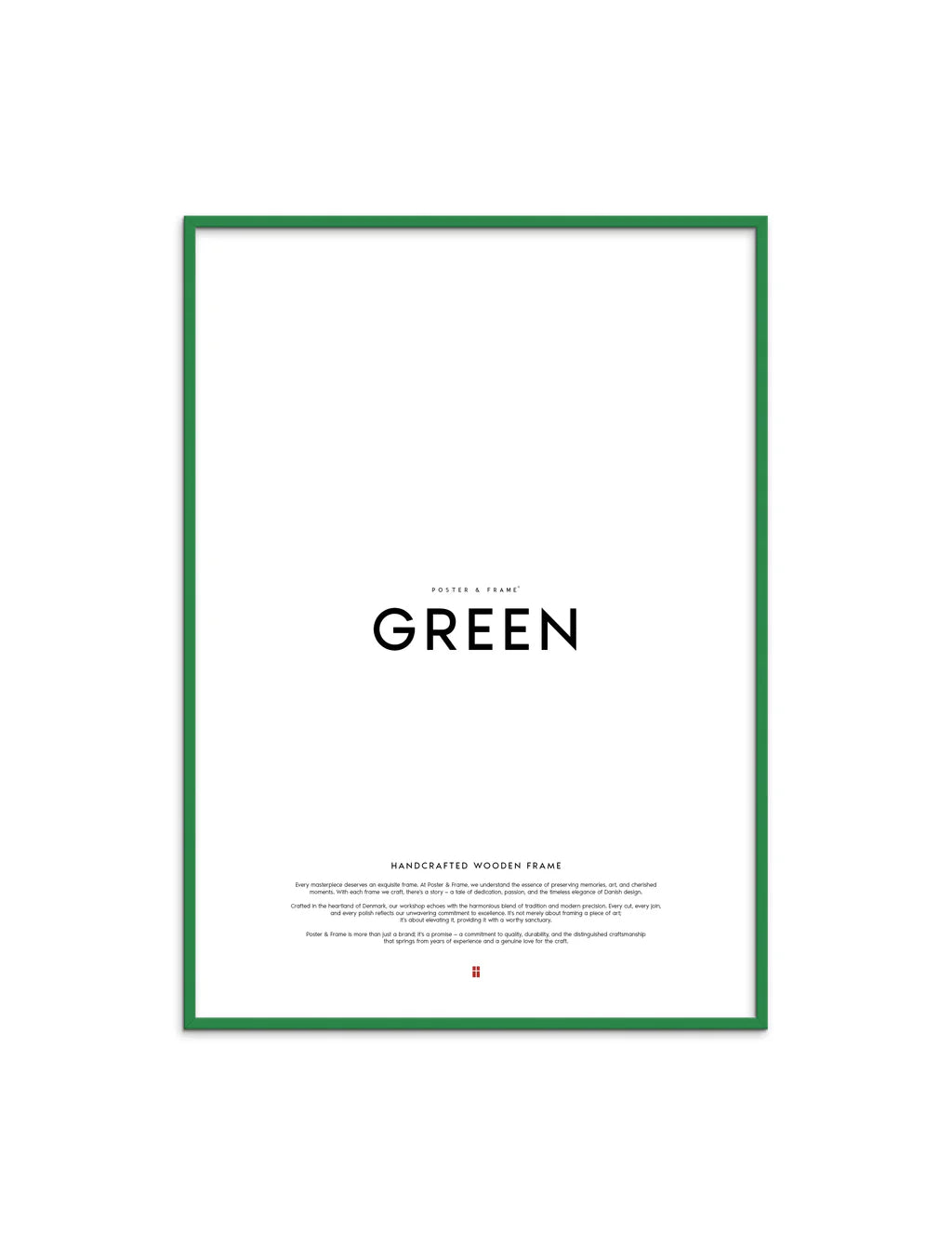 Træramme - Grøn