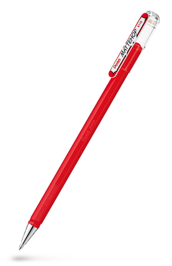 PENTEL Mattehop Gelrollerpen Rød