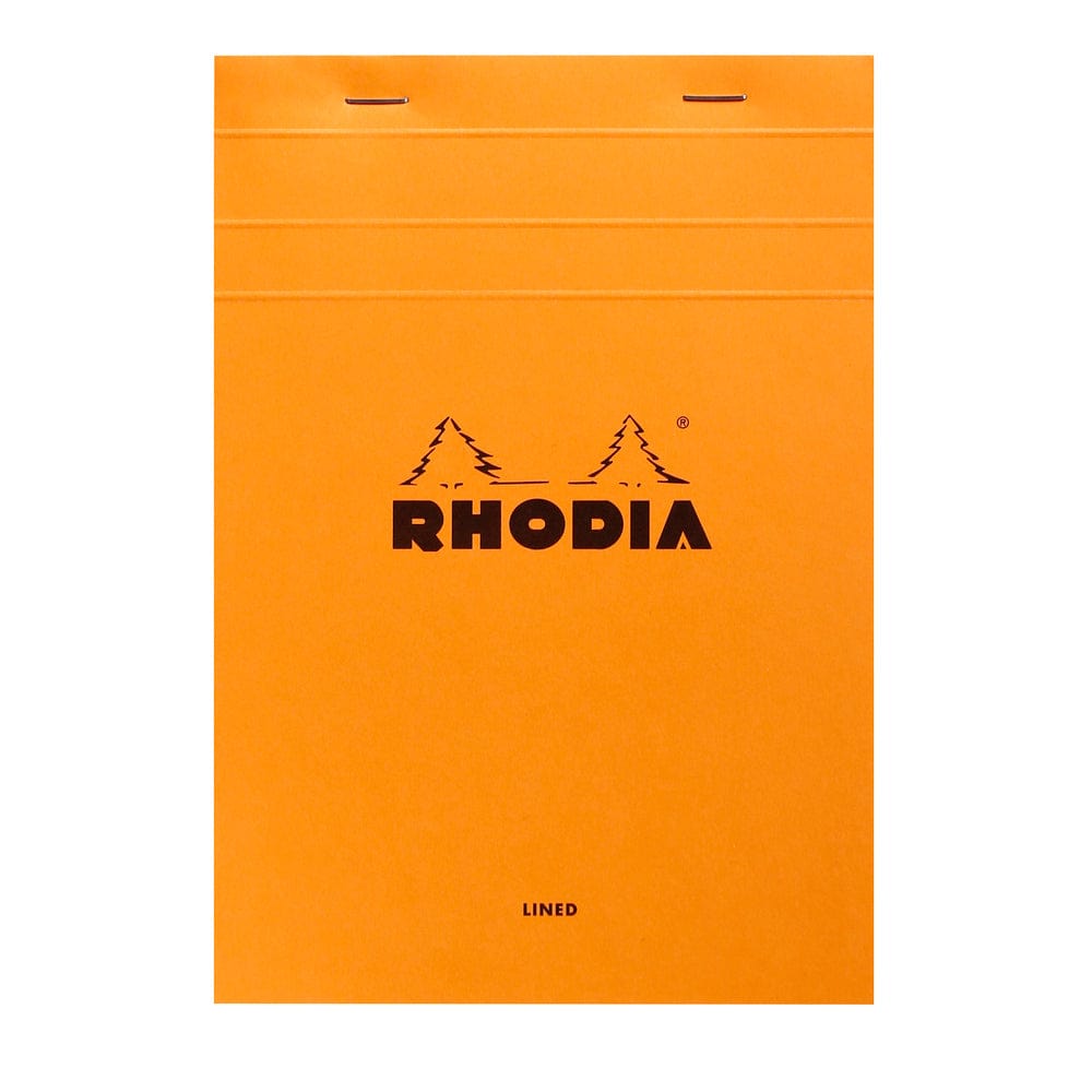 Rhodia Rhodia ORANGE head stapled pad N°18 - Linjeret