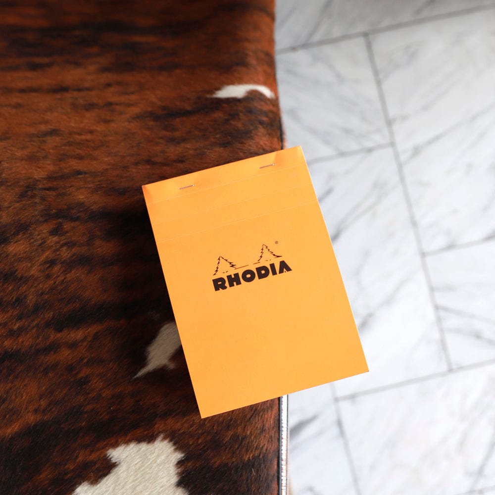 Rhodia Rhodia ORANGE head stapled pad N°18 - Linjeret
