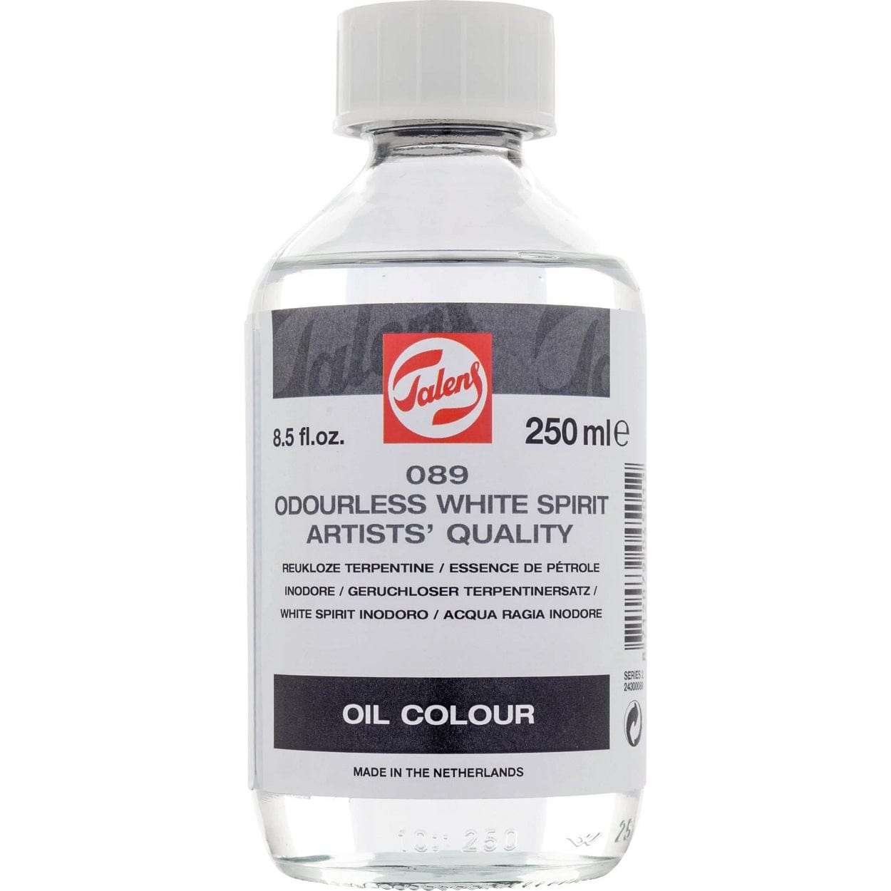 Royal Talens Malemiddel Royal Talens lugtfri mineralsk terpentin 250 ml.