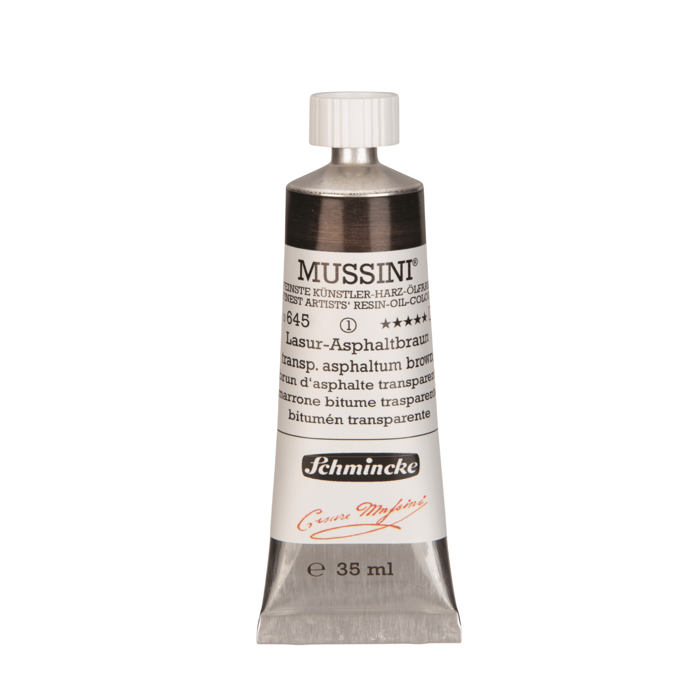 Schmincke Mussini 35ml Transparent Asphaltum Brown