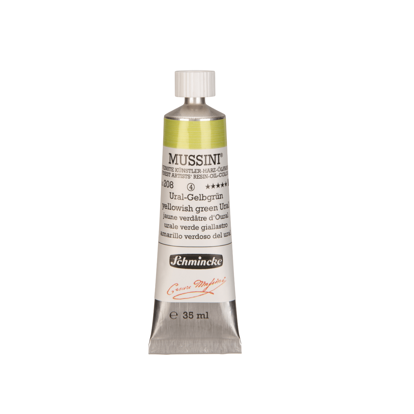 Schmincke Mussini 35ml Yellowish Green Ural