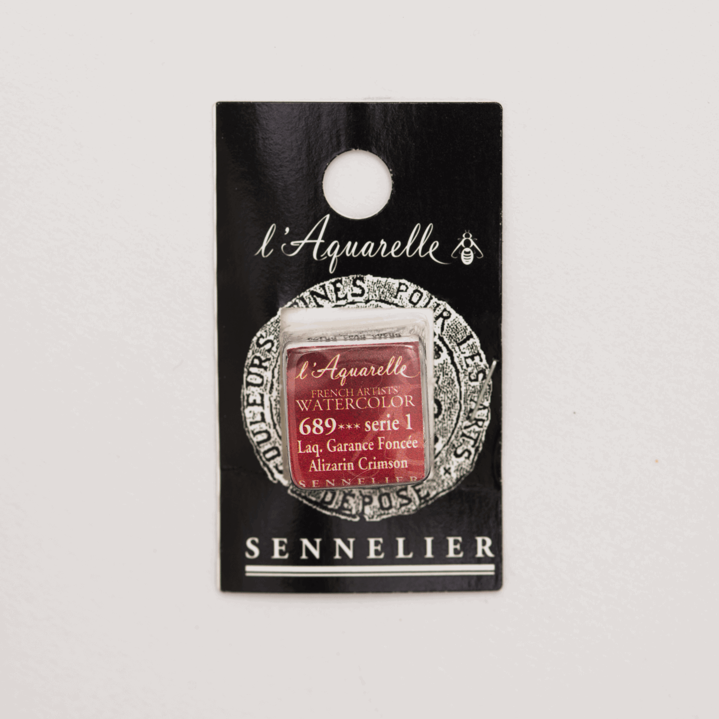Sennelier Aquarelle pans 1/2 pan Alizarin Crimson