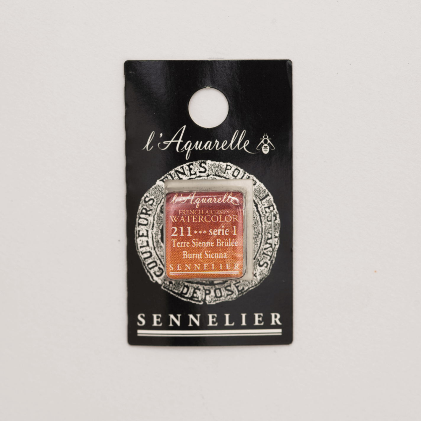Sennelier Aquarelle pans 1/2 pan Burnt Sienna