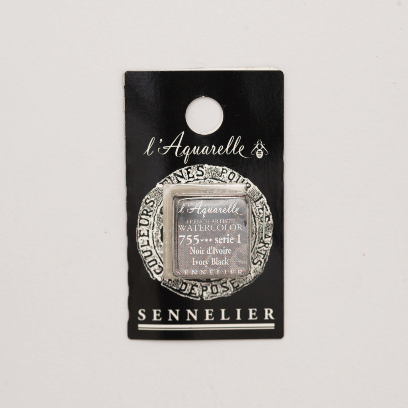Sennelier Aquarelle pans 1/2 pan Ivory Black