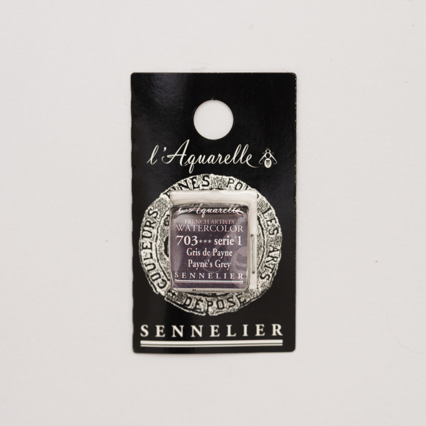 Sennelier Aquarelle pans 1/2 pan Payne's Grey