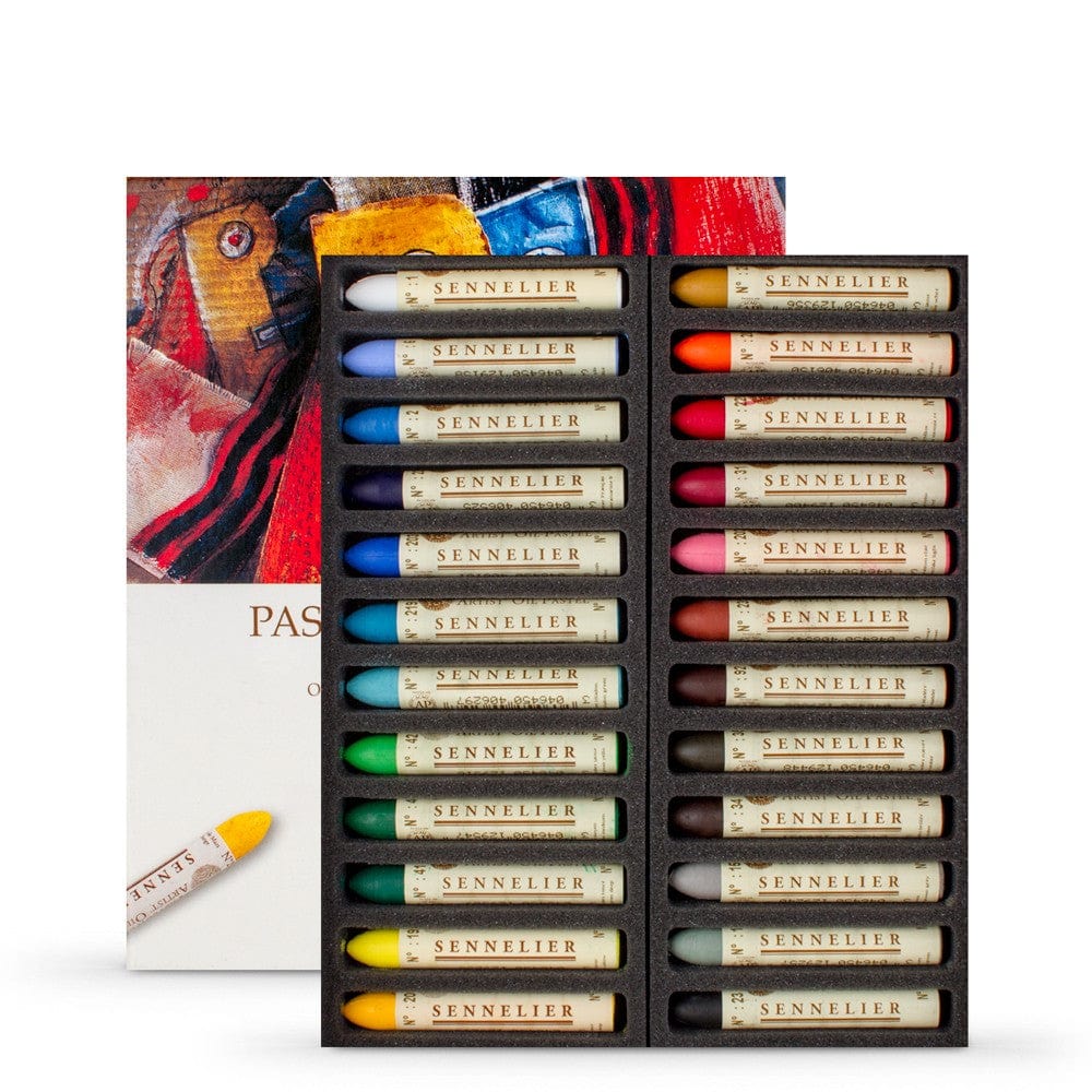 Sennelier Oliemaling Assorted colors Sennelier Oilpastel sæt med 24 stk