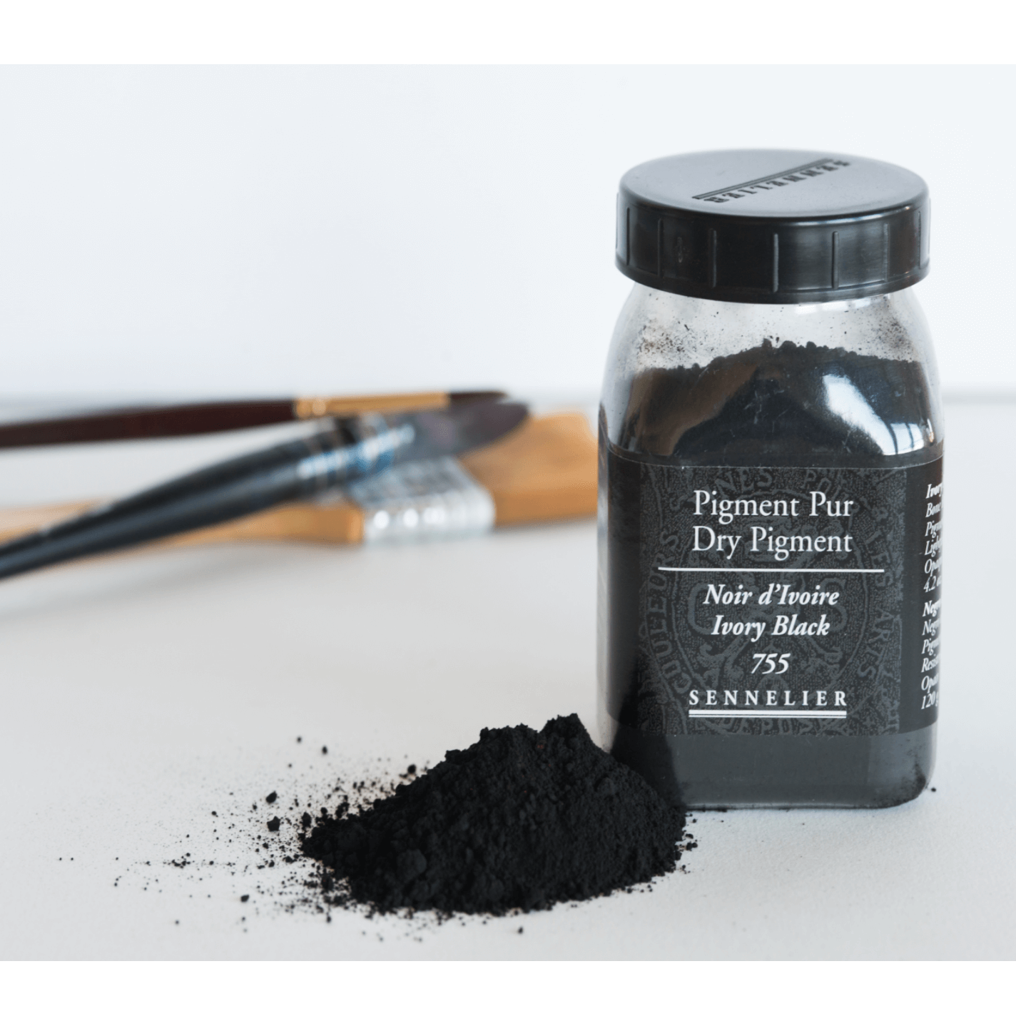 Sennelier Pigment 120g Ivory Black