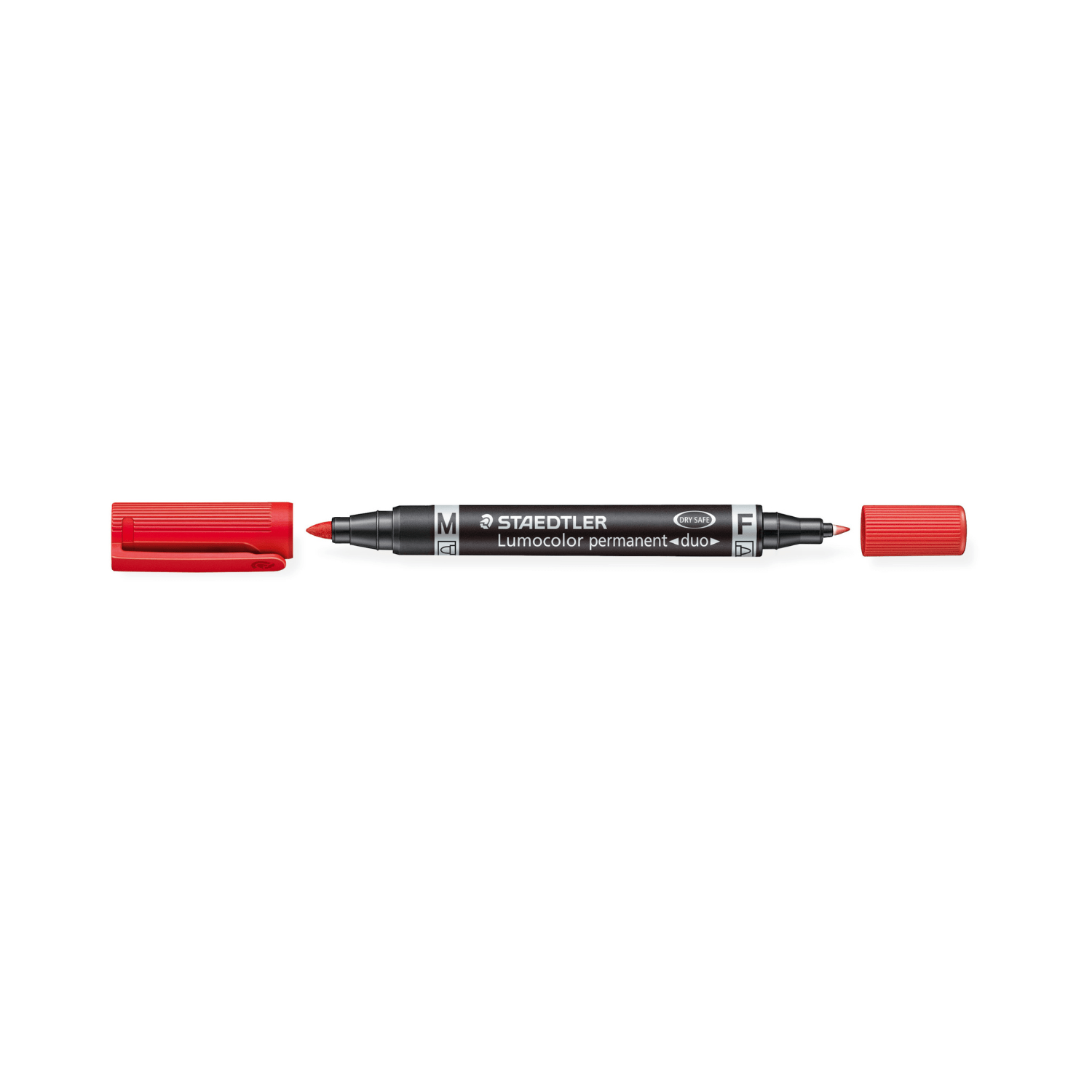 Staedtler Tuscher Rød med dobbelt spids Staedtler Permanent marker