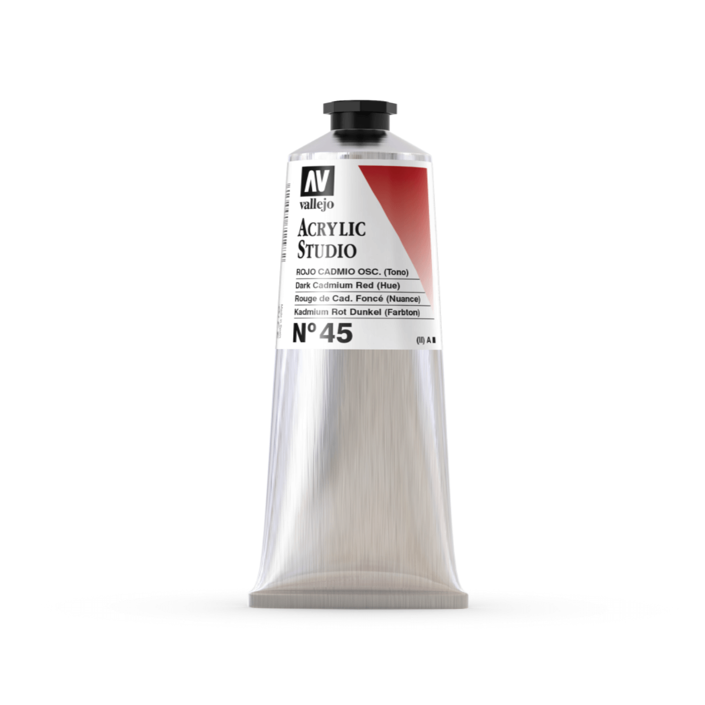 Vallejo Studio 125ml Dark Cadmium Red (Hue)