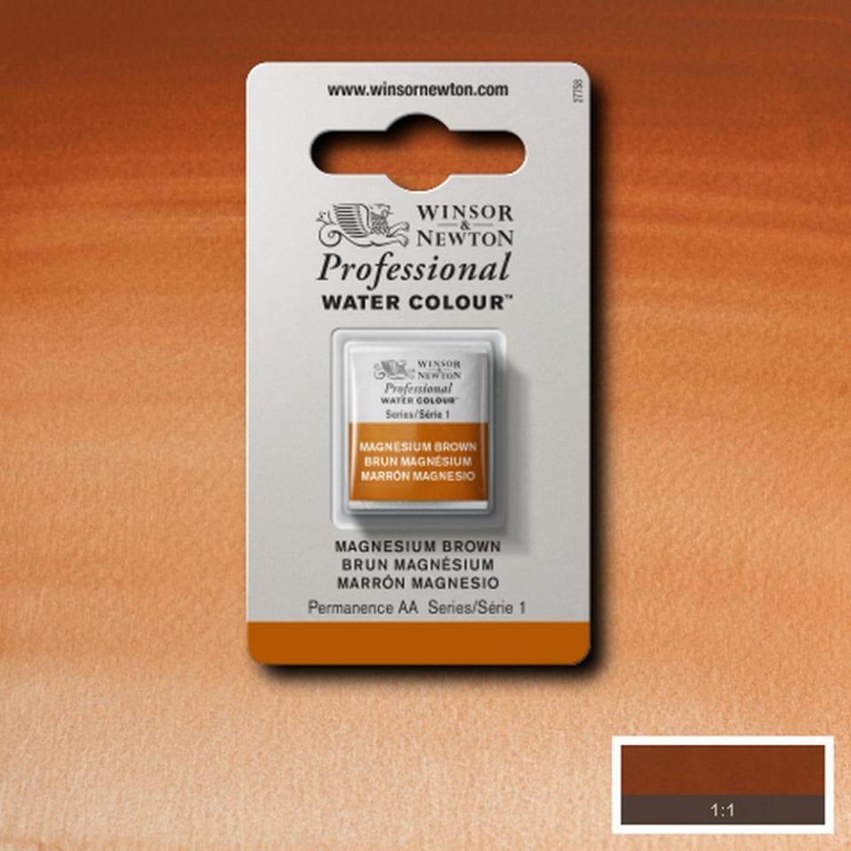 Winsor Newton 1/2 pans Magnesium Brown