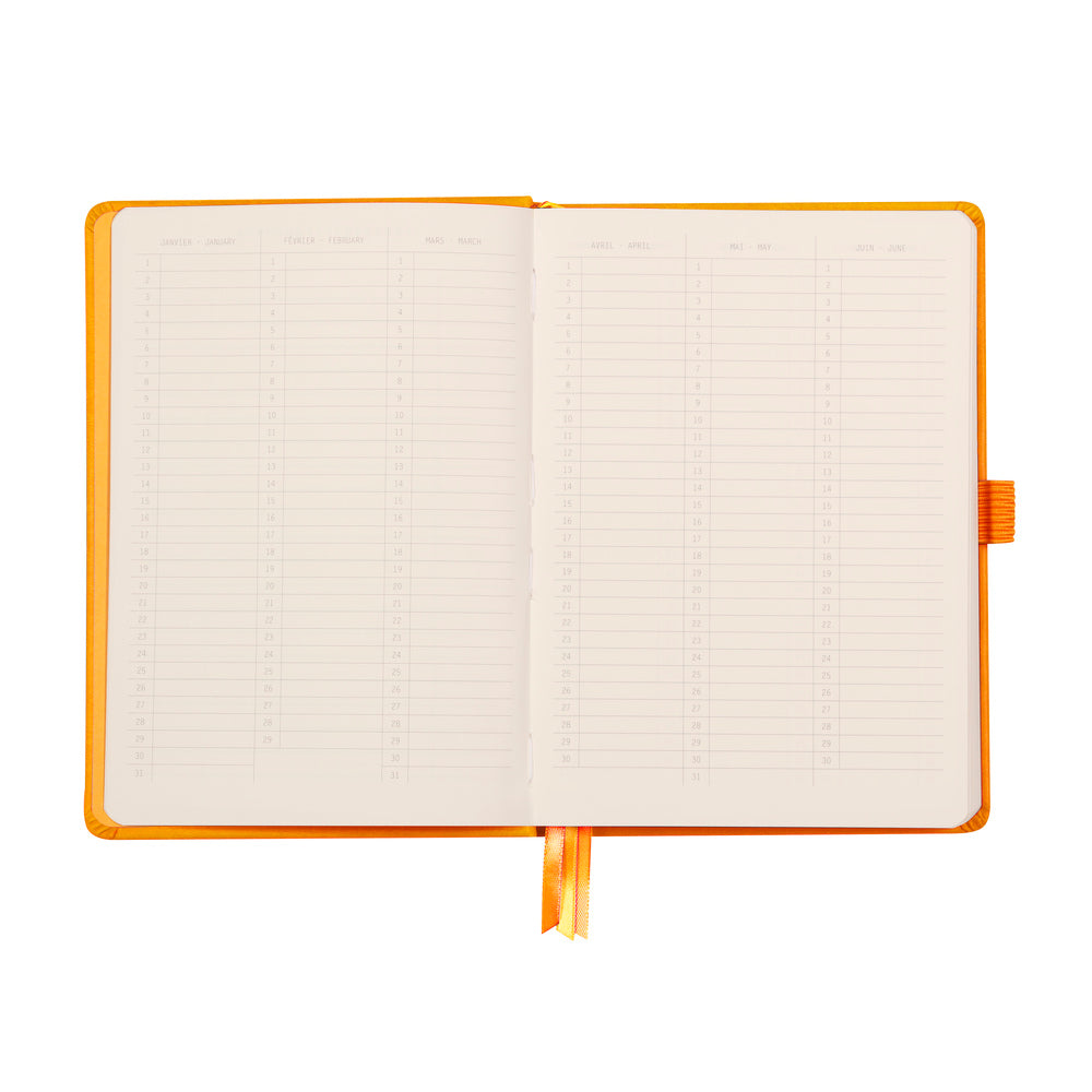 Rhodiarama hardcover Goalbook DAFFODIL A5 - Ivory