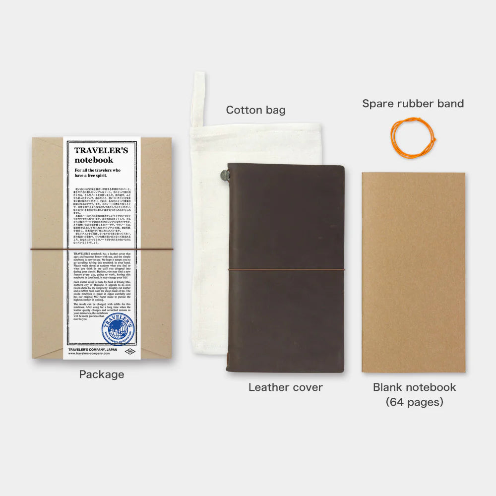 Traveler´s Company - Notebook Brown (læderomslag)