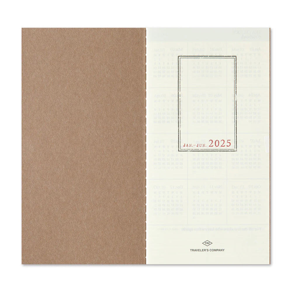 Traveler´s Company - Traveler´s Notebook Kalender 2025 - Ugentlig (vertikal)