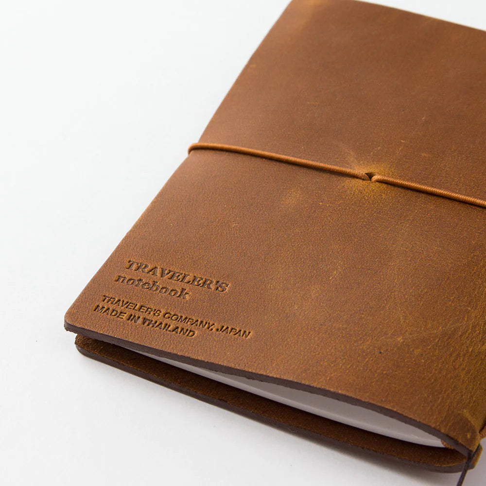 Traveler´s Company, Notebook Camel Passport Size (læderomslag)