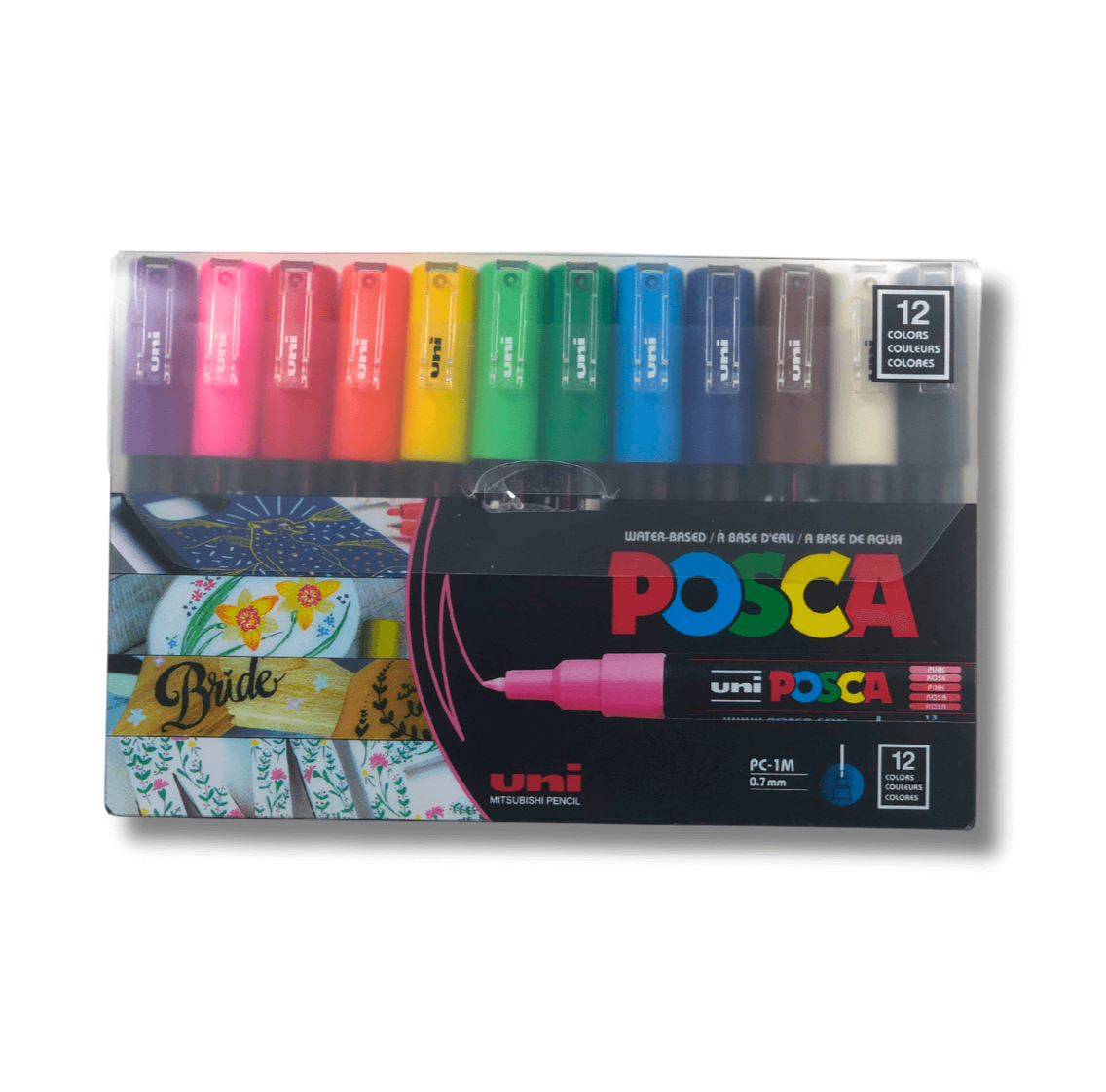 Posca sæt PC-1M, 0,7mm. 12 stk