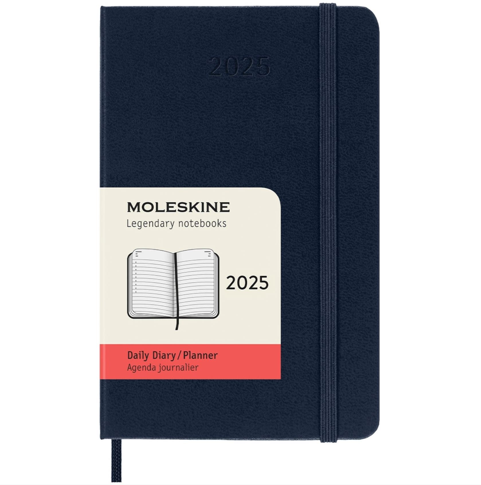 Moleskine Classic Hard 12M Daily Pocket Sapphire Blue 2025