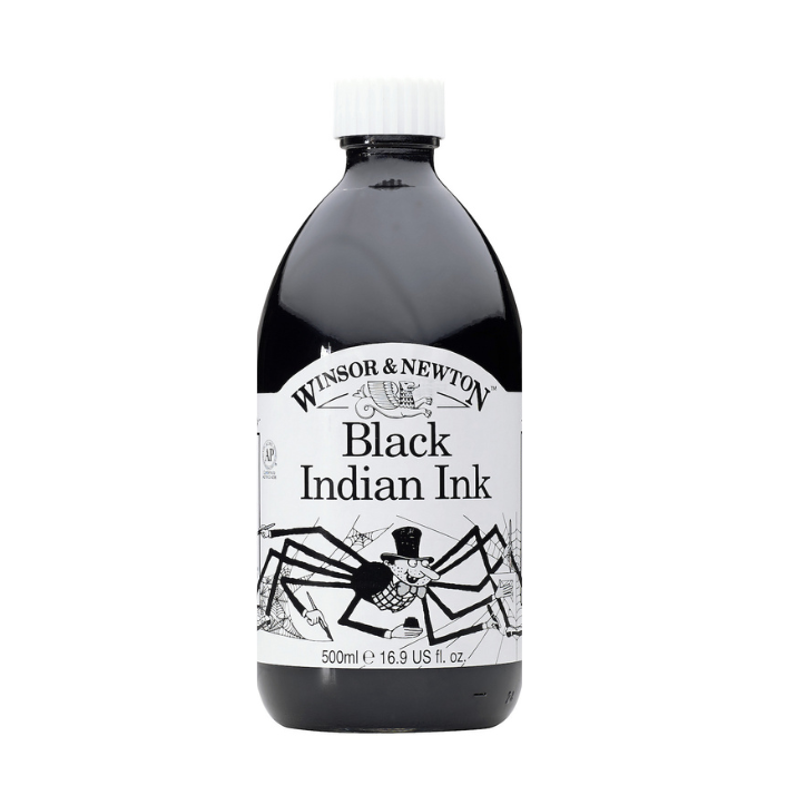 Winsor & Newton Drawing INK 030 500 ml. Black indian