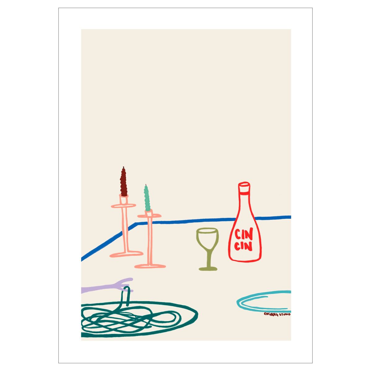 Engberg Studio Cheers to a girls night - A5