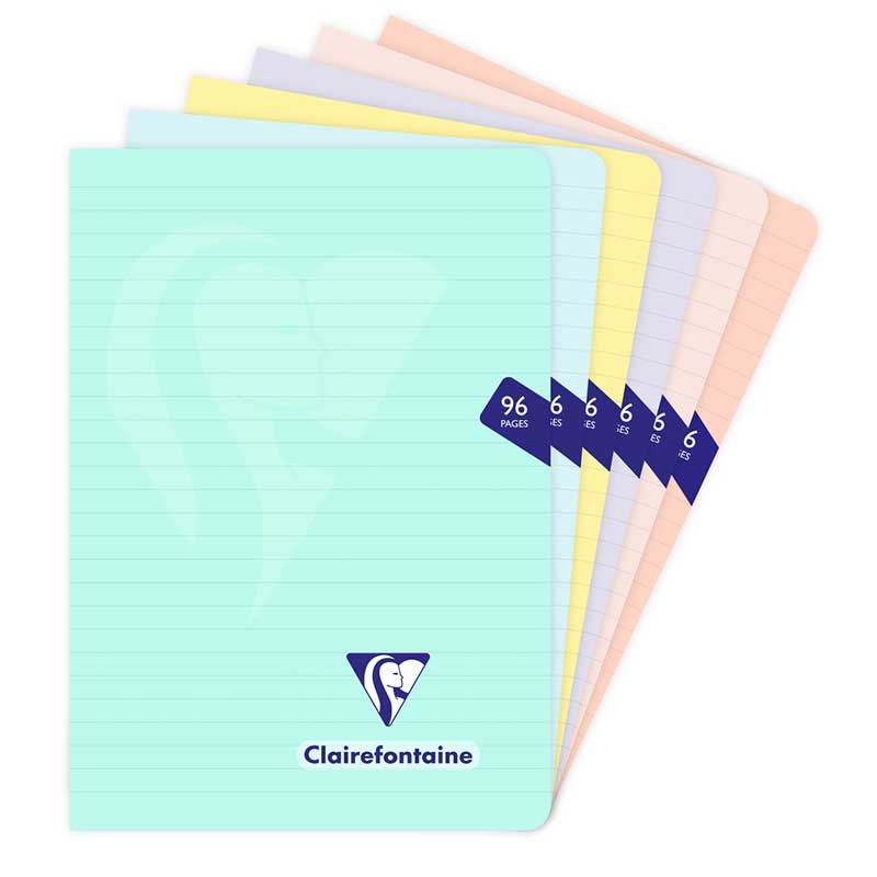 Clairefontaine anteckningshäfte 90 g pastell