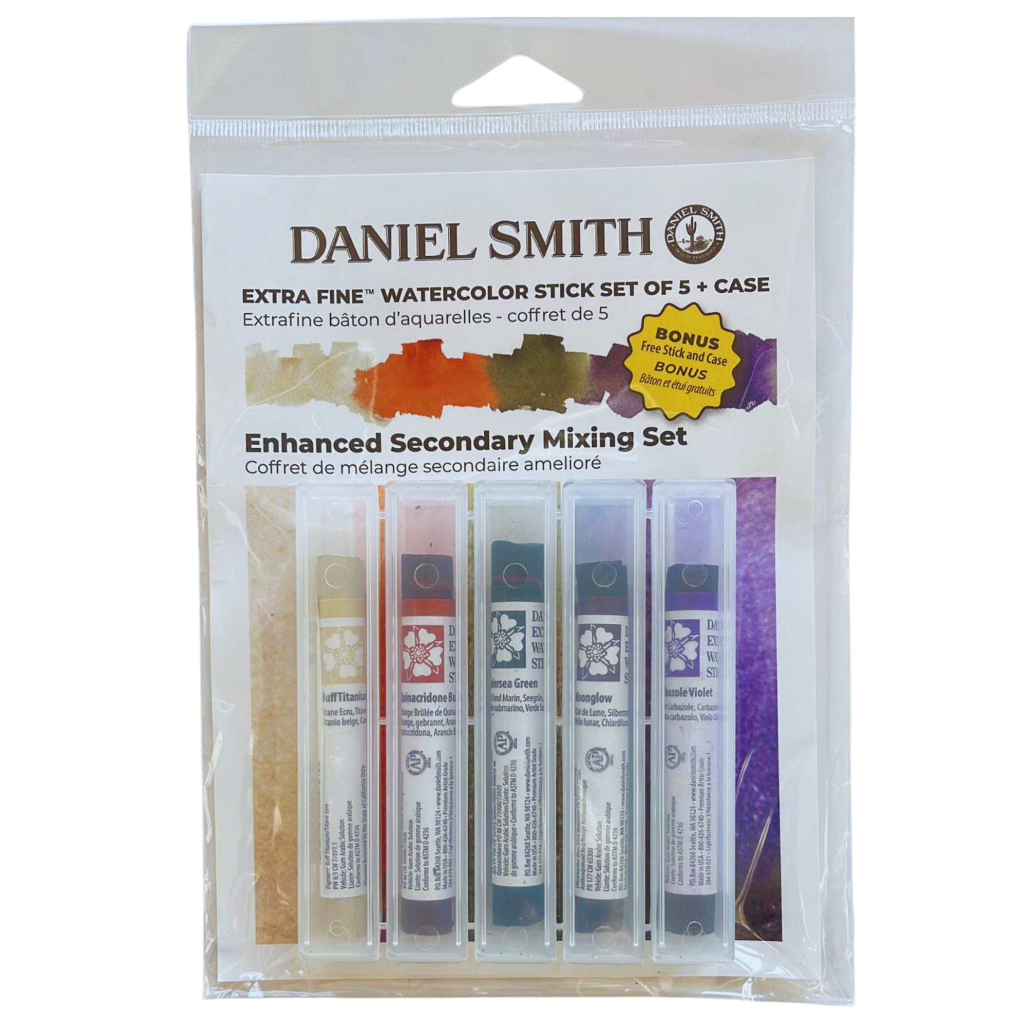 Daniel Smith Akvarel Stick 5 stk. Enhanced Secondary Mixing Set