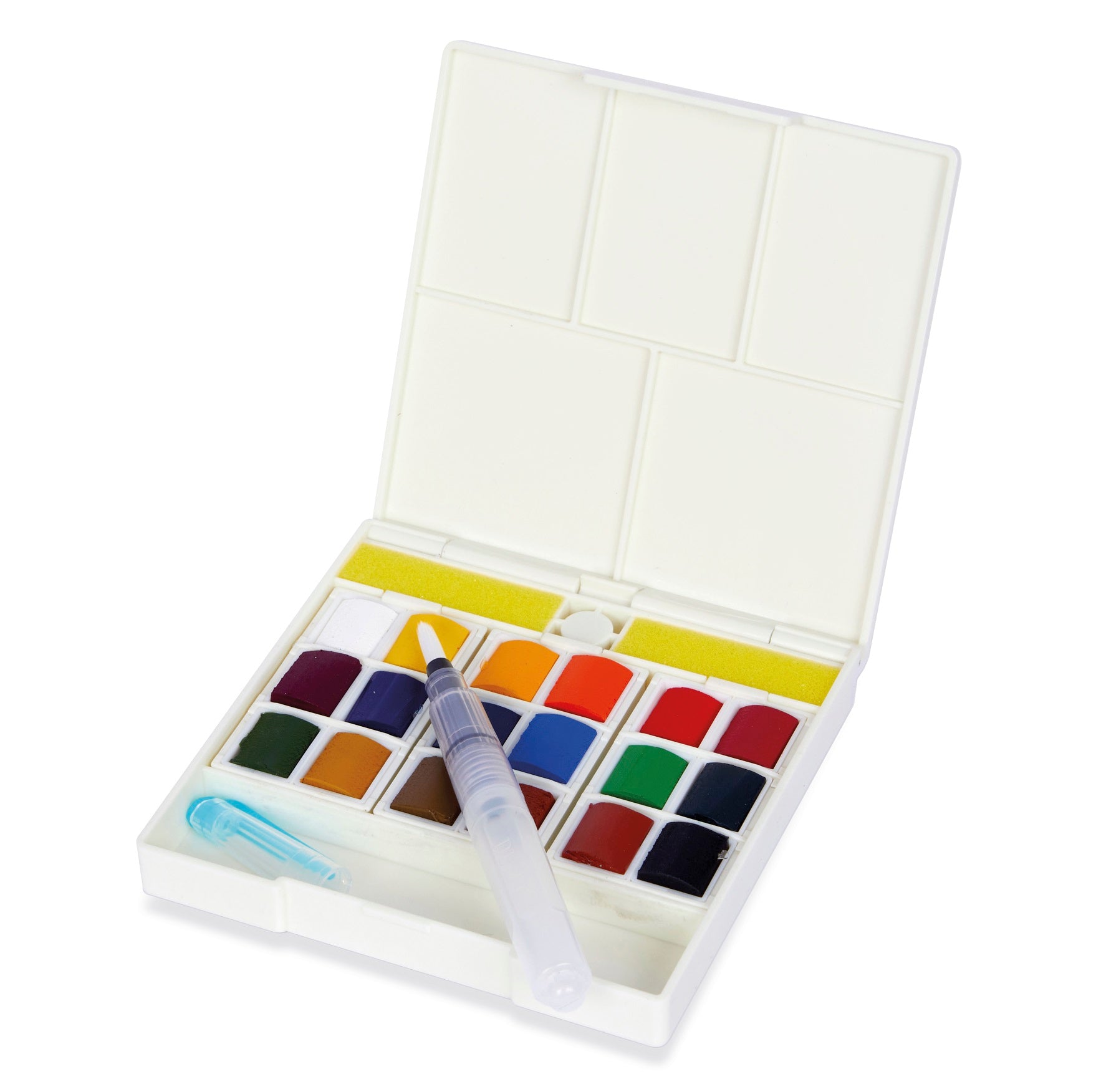 Sennelier aqua 1/2 pans sæt 18 stk. la petite Aquarelle HANDS FREE