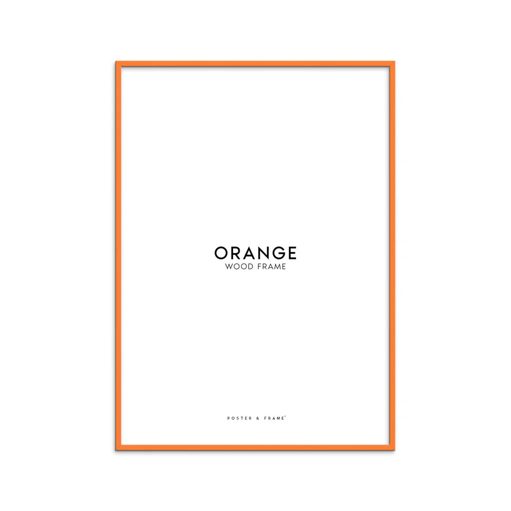 Træramme - Orange