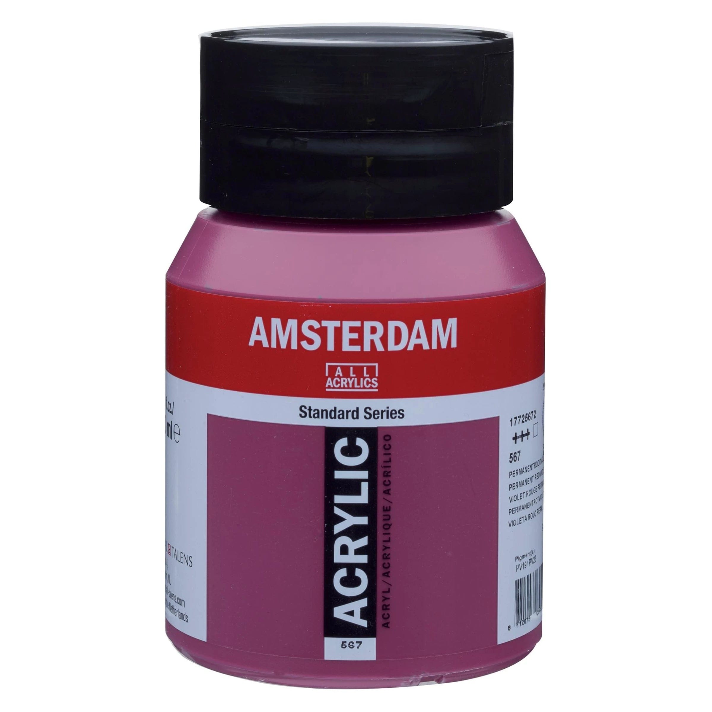 Amsterdam Akrylmaling 500ml Permanent Red Violet