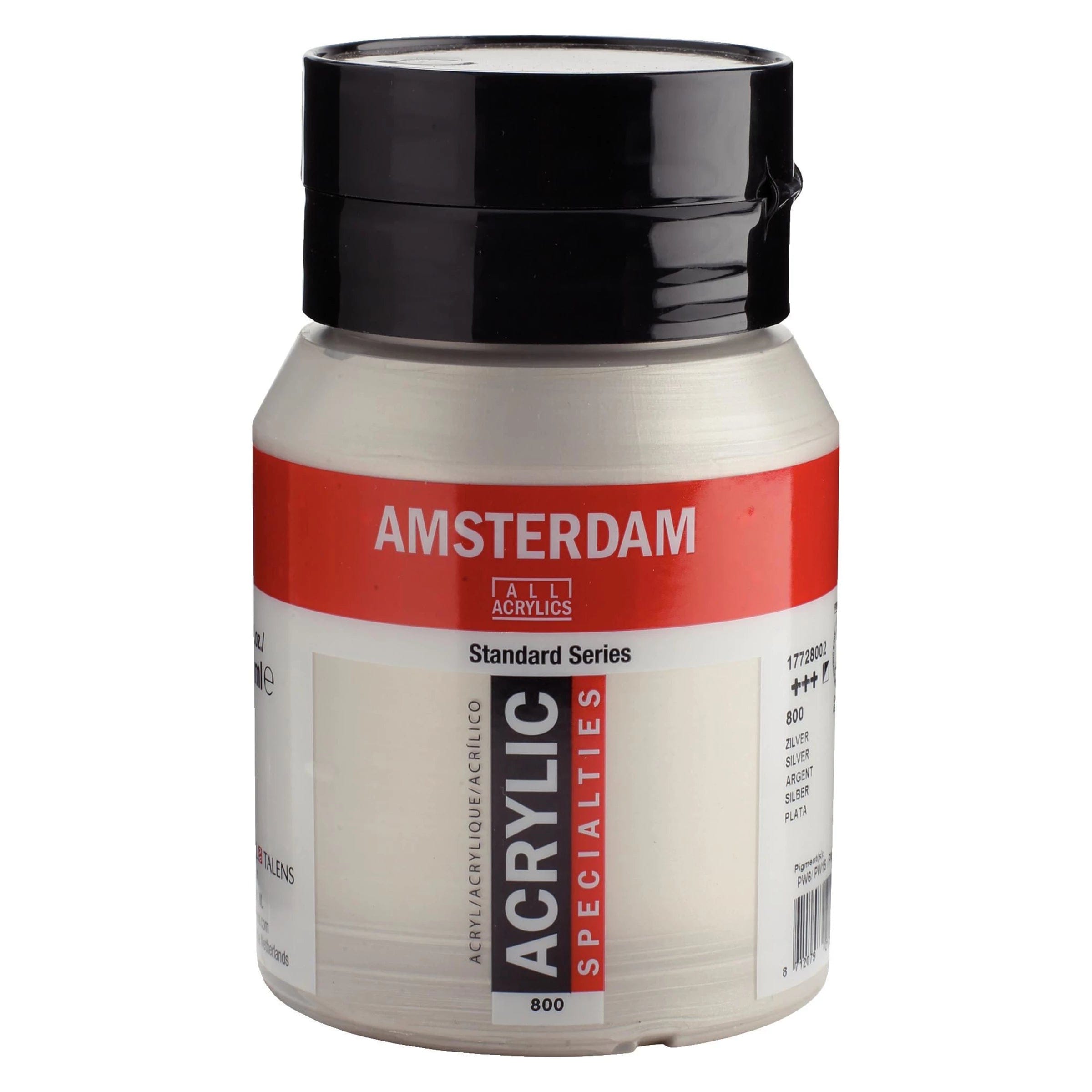 Amsterdam Akrylmaling 500ml Silver