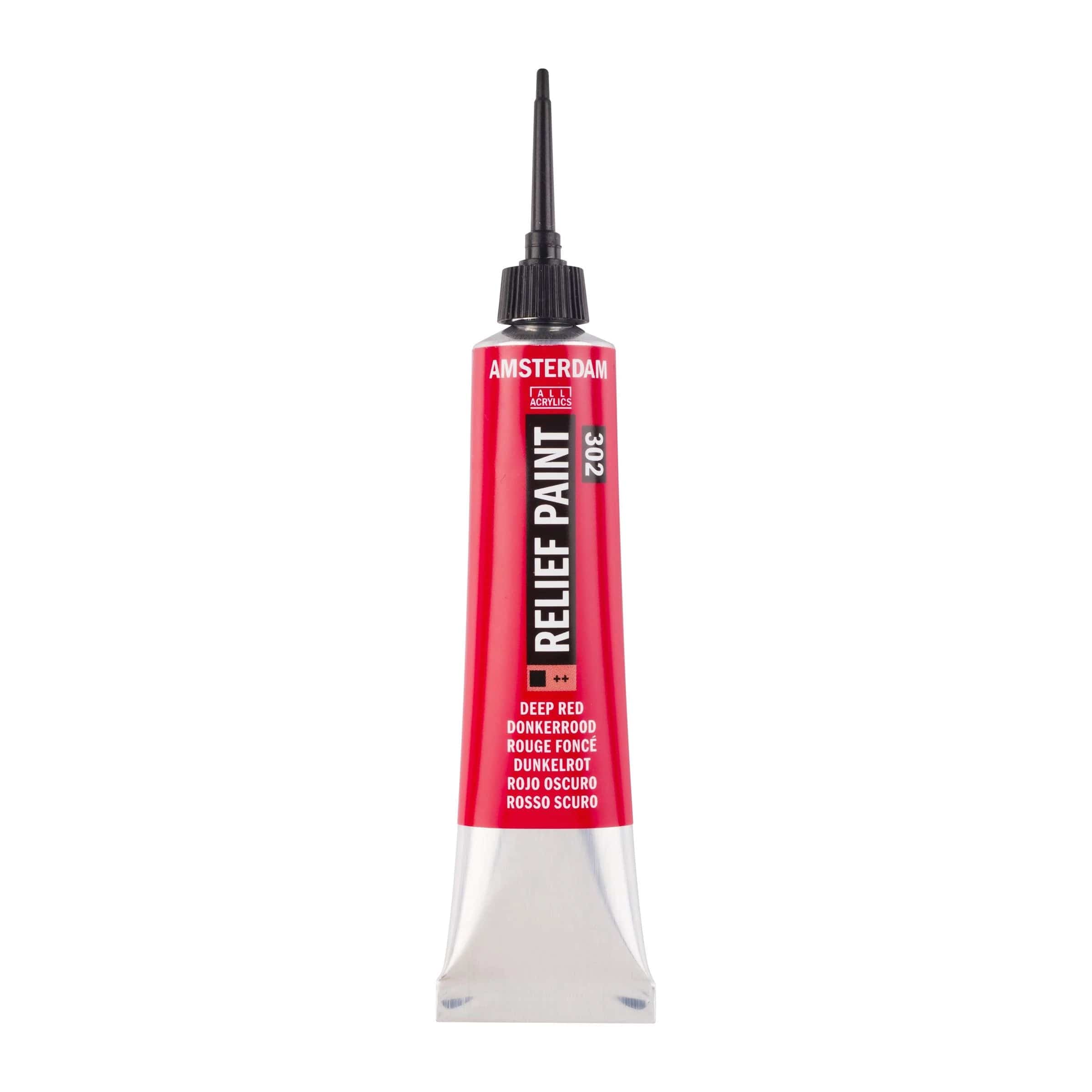 Amsterdam Akrylmaling AMSTERDAM RELIEF PAINT - Deep Red