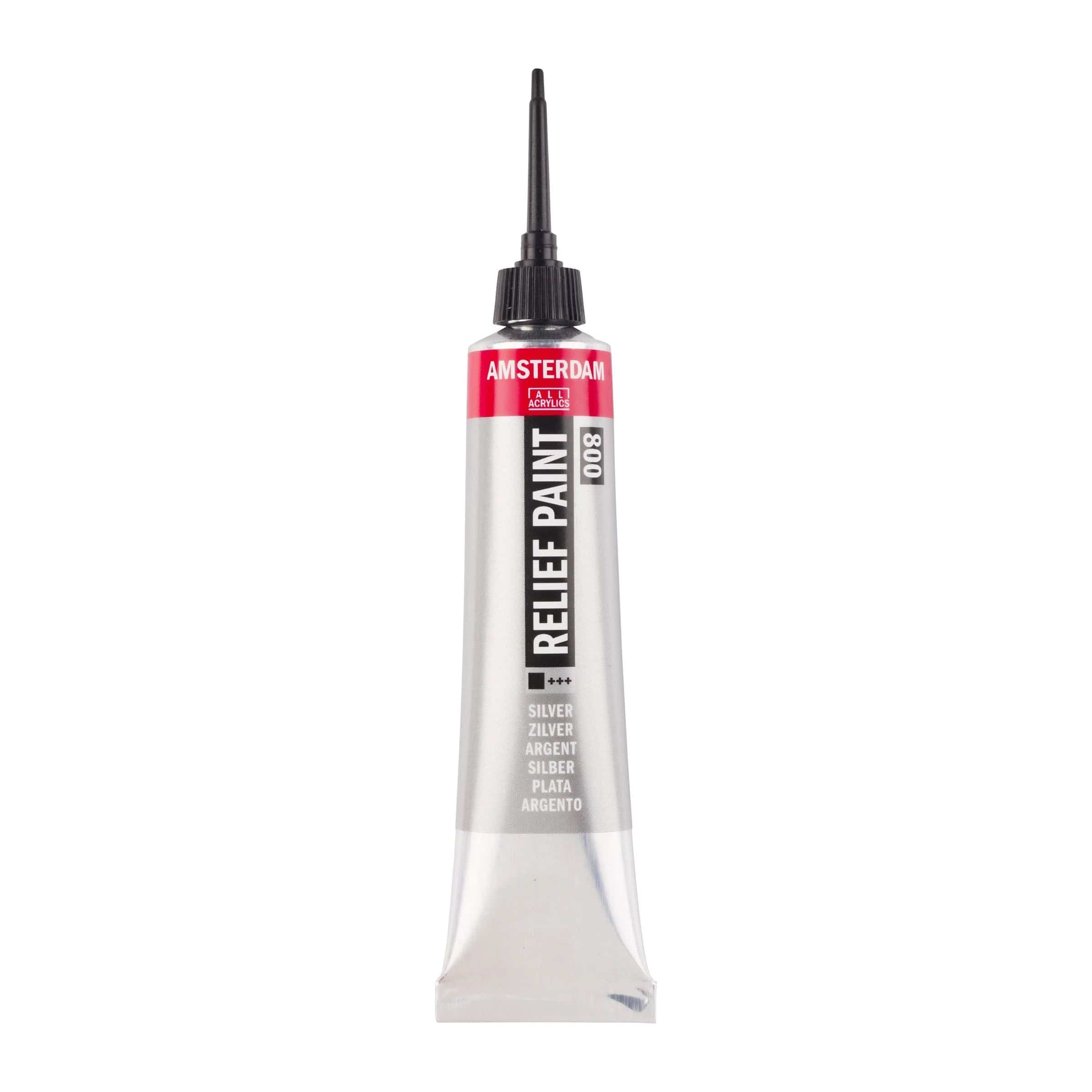 Amsterdam Akrylmaling AMSTERDAM RELIEF PAINT - Silver