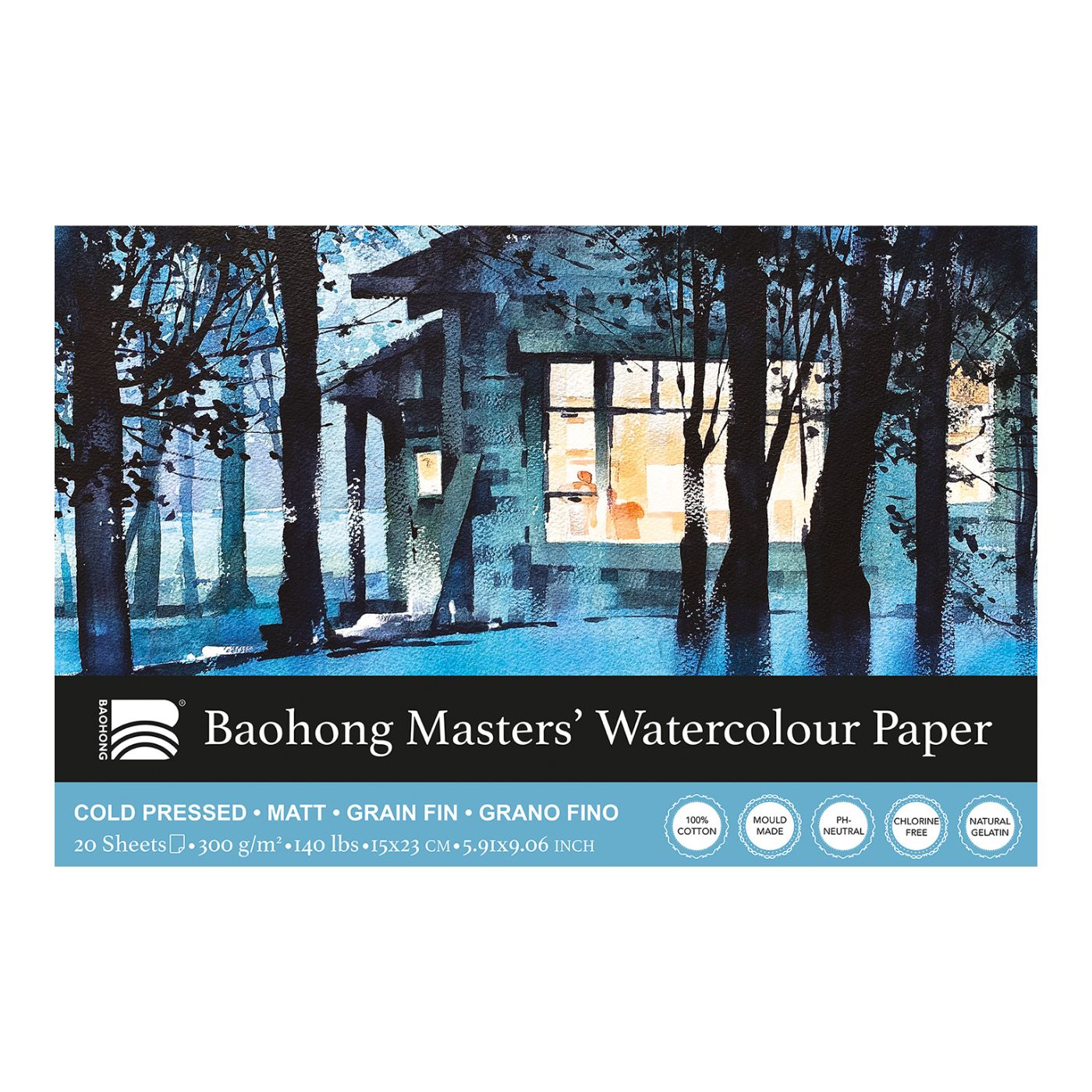 Baohong Masters akvarellblock